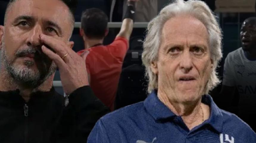  Jorge Jesus'un Al Hilal'i Vitor Pereira'nın Al Shabab'ını devirdi! Maça Halil Umut Meler damgasını vurdu: Tam 2 kırmızı kart!