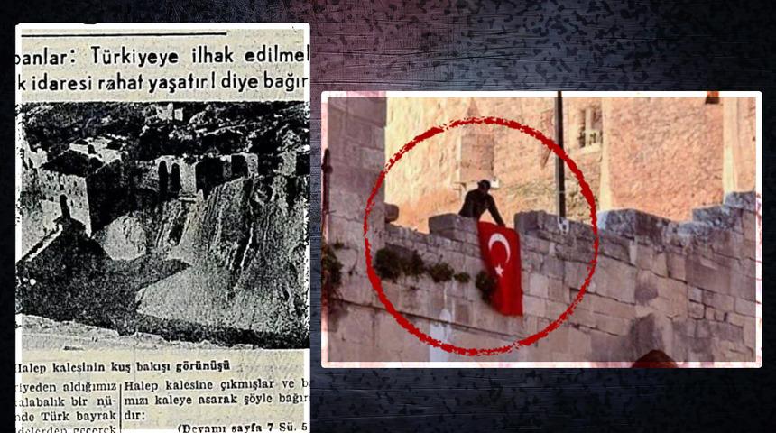 Türk bayrağı Halep Kalesi'ne çekildi! Muhalif grupların ele geçirdiği kentte dikkat çeken görüntü