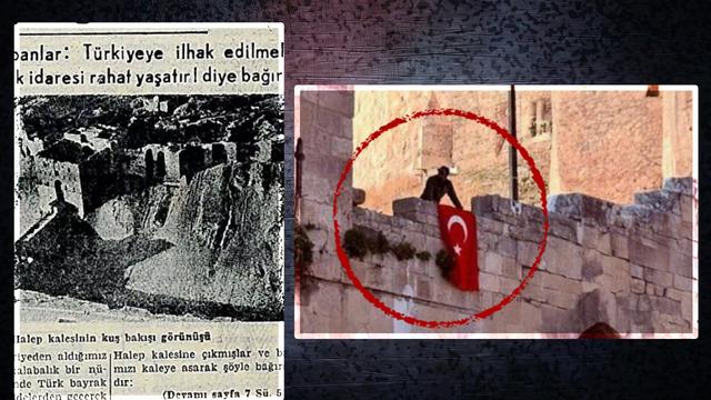 Türk bayrağı Halep Kalesi'ne çekildi! Muhalif grupların ele geçirdiği kentte dikkat çeken görüntü