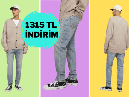 Zamansız ve kaliteli! Jack&Jones jeande %50 indirim var