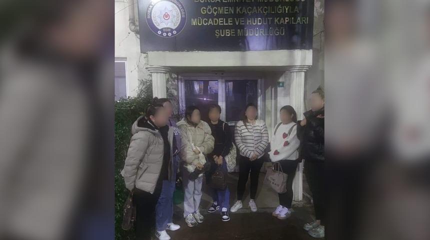Bursa'da 7 kadın kaçak göçmen, çalıştıkları iş yerinde yakalandı