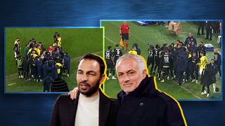 Jose Mourinho ile Selçuk İnan sarıldı! Kadıköy'de tansiyon yükseldi