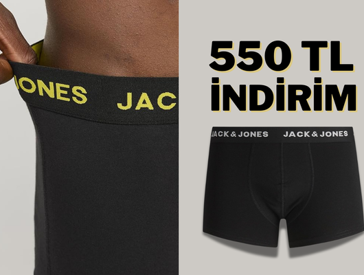 Pamuklu, esnek, rahat! Jack&Jones boxer set yarı fiyatına düştü