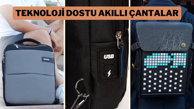 USB şarj özellikli ve ekstra güvenlikli teknoloji dostu akıllı sırt çantaları