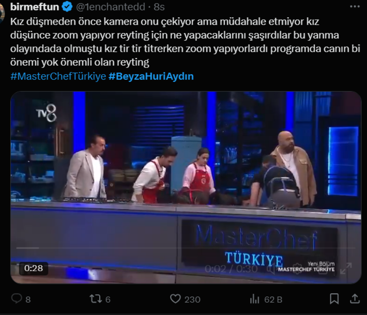 MasterChef Beyza Huri Aydın'a ne oldu, bayıldığı anlar konuşuluyor! Hastalığını açıkladı G1