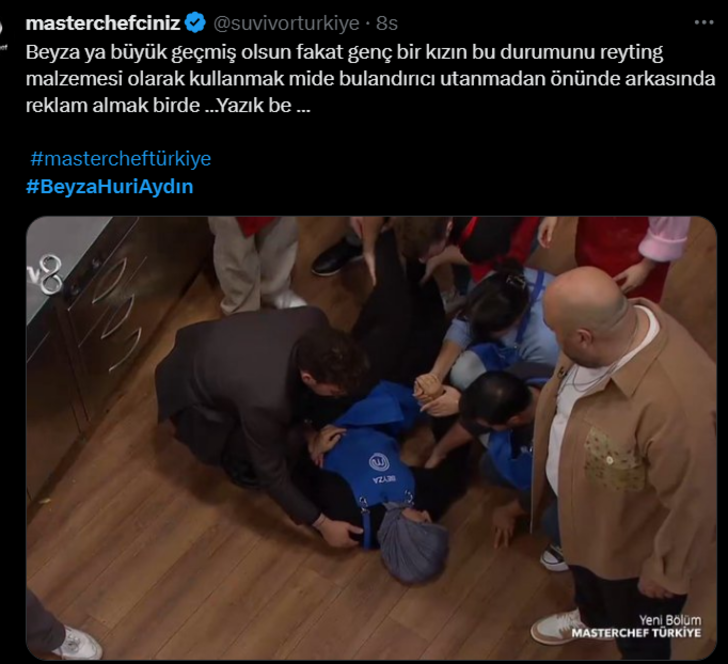 MasterChef Beyza Huri Aydın'a ne oldu, bayıldığı anlar konuşuluyor! Hastalığını açıkladı G3