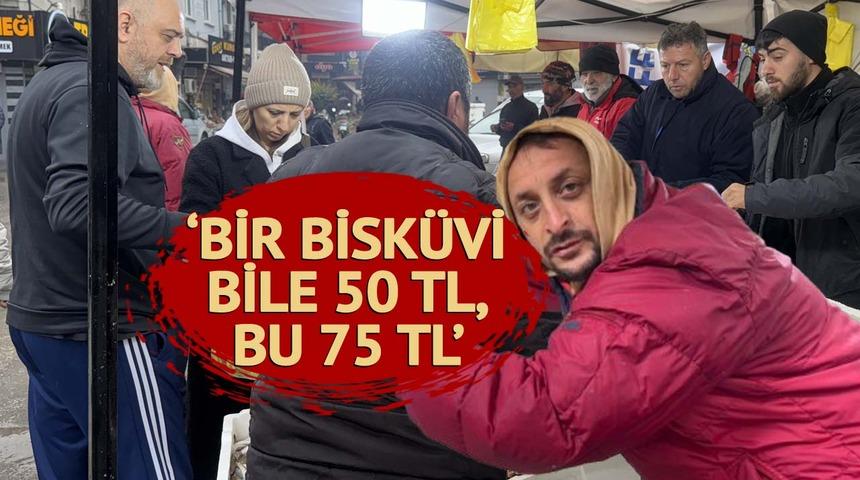 Ucuz olduğunu gören akın etti! Dakikalar içinde tükenme noktasına geldi 'Bisküvi bile 50 TL, bu 75 lira'