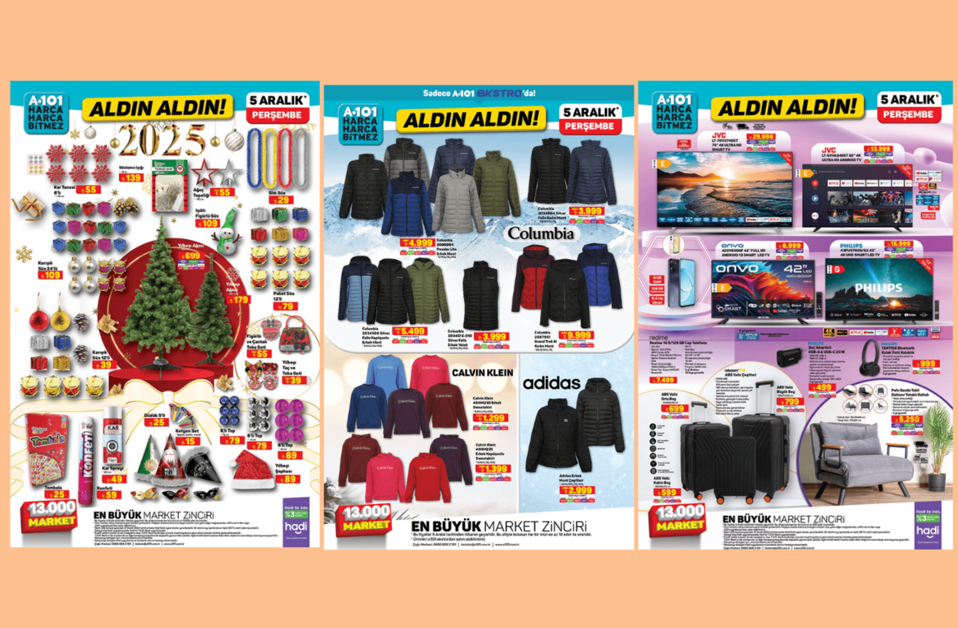 A101'e Columbia mont geliyor! İşte 5 Aralık 2024 A101 Aldın Aldın Kataloğu