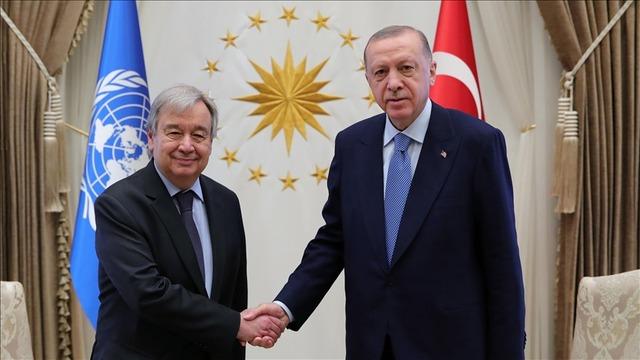 Cumhurbaşkanı Erdoğan, BM Genel Sekreteri Guterres ile telefonda görüştü