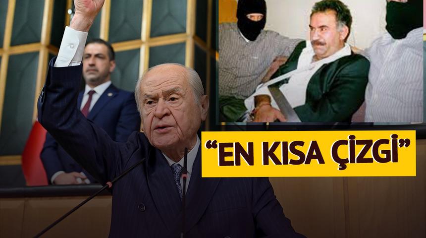 Bahçeli'den herkesin merak ettiği 'Öcalan' yanıtı geometri örneğiyle geldi: Yeni sürecin adını da koydu