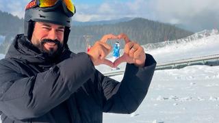 Burak Özçivit ve Fahriye Evcen çifti kayak sezonunu açtı! Ünlü oyuncudan romantik paylaşım...