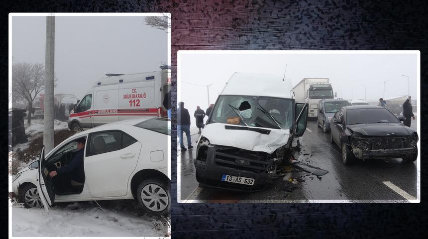 25 araç birbirine girdi! Bitlis'te zincirleme trafik kazası: Çok sayıda yaralı var!
