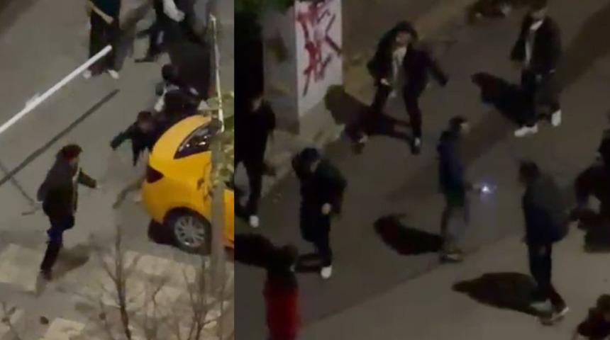 Adana'da iki grup arasındaki 'elektroşok' ve kemerli kavga kamera kayıtlarına yansıdı!