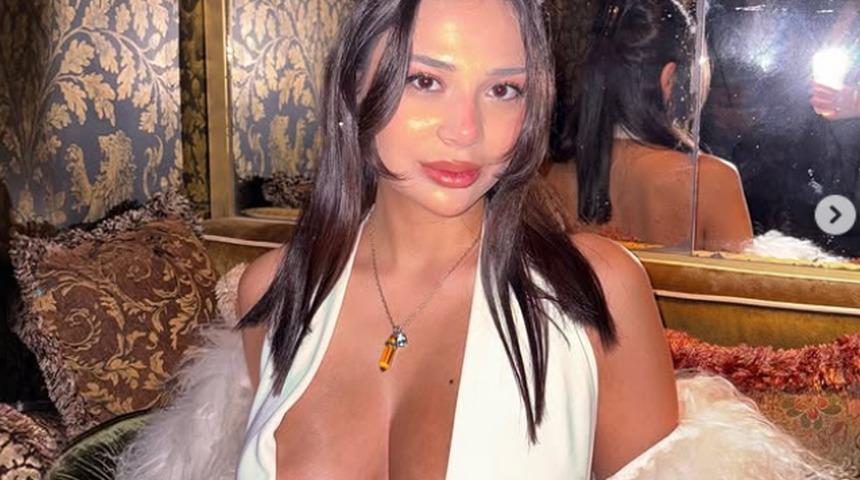 Merve Taşkın'ın restoranda giydiği elbiseye yorum yağdı! "Hiç giyinmeseydin"