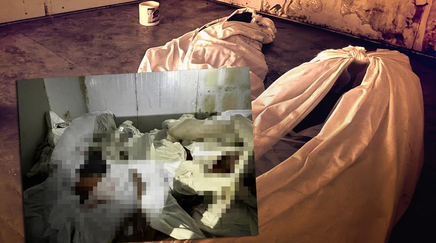 Şam'daki hastanede korkunç görüntüler: Bir odada üst üste istiflenmiş 40 ceset! İşkence izleri...