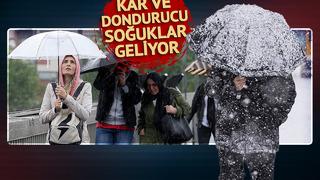 Kar ve dondurucu soğuklar geliyor! Hava durumu tahmini geldi! 3 bölge için sağanak uyarısı; İstanbullular dikkat!