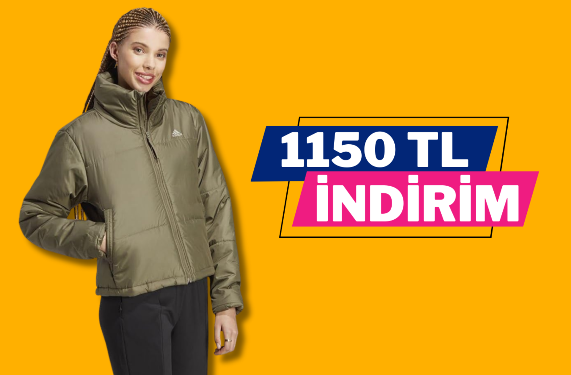 Sıcacık tutan iç dolgusuyla kışın favoriniz olacak Adidas montta büyük indirim