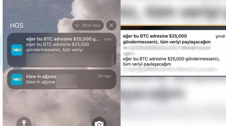 PTT'DEN HGS AÇIKLAMASI | Anadolu Sigorta'dan sonra HGS de hacklendi! Bitcoin adresi verip 25 bin dolar istendi