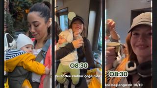 Kahve shotlı, DJ'li eğlence sosyal medyayı salladı! O anlara küçük bebekte dahil oldu