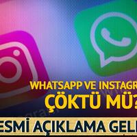 WhatsApp ve Instagram'a erişim sorunu! Açıklama geldi