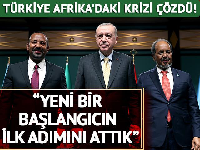 Türkiye, Afrika'daki sorunu çözdü! Cumhurbaşkanı Erdoğan: "Yeni bir başlangıcın ilk adımını attık"