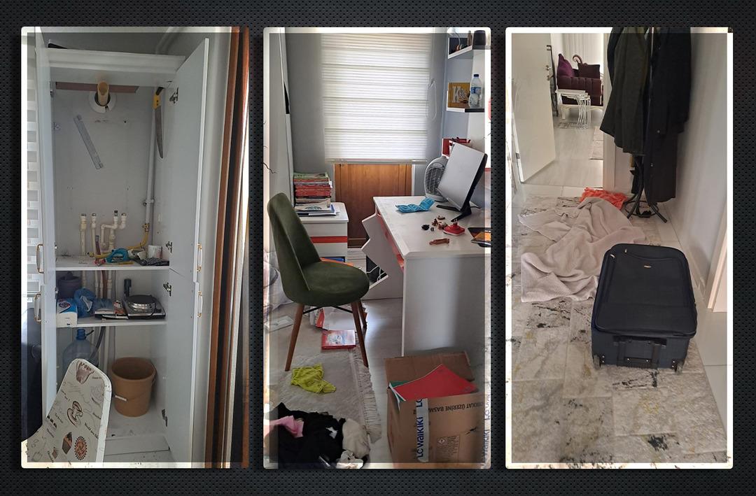 Musluktan ziynet eşyasına, kombiden ev aletlerine ne buldularsa &ccedil;almışlar... İki villayı adeta harabeye &ccedil;evirdiler!