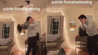 TikTok akımını evde yapmak istediler! Omzuna çıkacakken işler bir anda tersine döndü... Ben ne izledim böyle