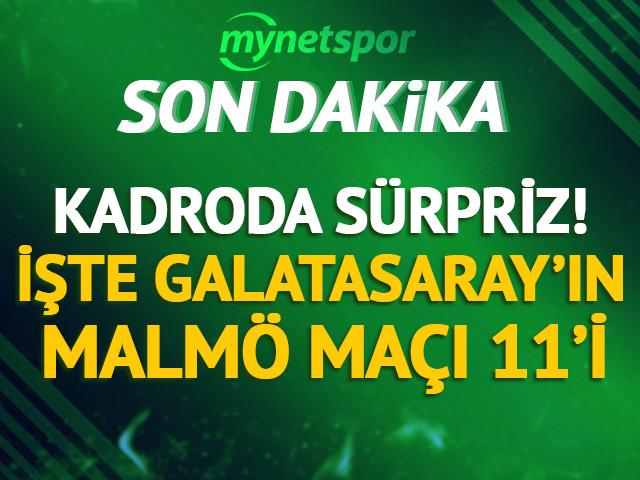 Galatasaray'ın Malmö maçı 11'i belli oldu!