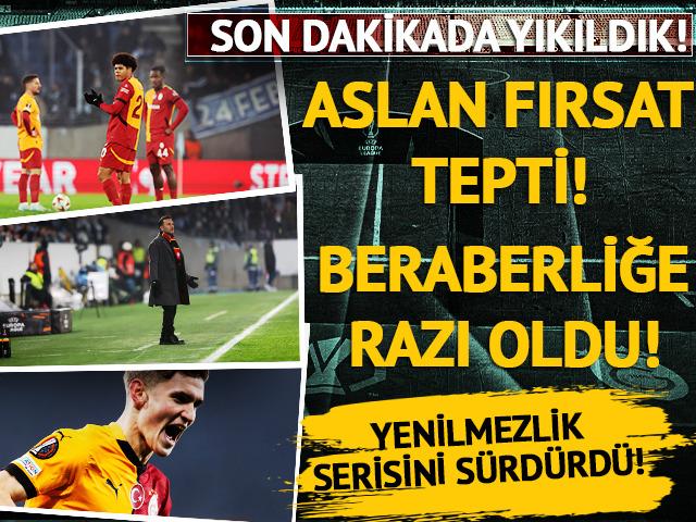 Aslan İsveç'te fırsat tepti! Galatasaray son dakikada beraberliğe razı oldu! 