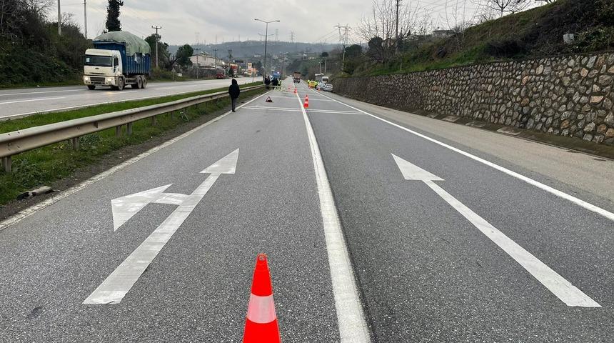 Sakarya'da taksinin &ccedil;arptığı kadın &ouml;ld&uuml;