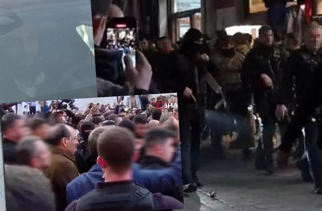 Emevi Camii'nde namaz, Şam sokaklarında g&ouml;vde g&ouml;sterisi! MİT Başkanı Kalın'ın aracında HTŞ lideri Golani ayrıntısı