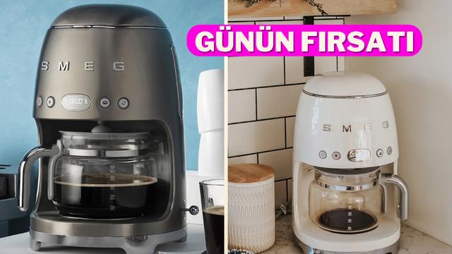 Kahve severlerin övgüler yağdırdığı Smeg'in filtre kahve makinesi indirime girdi