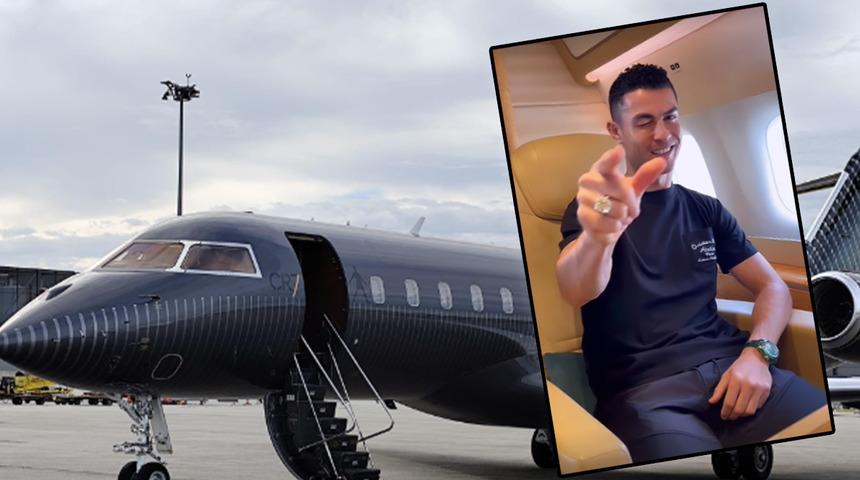 Cristiano Ronaldo'nun yeni jeti olay oldu! Fiyatı dudak uçuklattı, uçak kodu ise herkesi şaşırttı