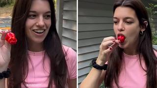 Dalından kopartıp yedi! Acı biberi yedikten sonra 1 saat içinde hastanelik oldu: O anları sosyal medyadan paylaştı