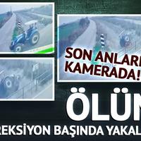 Ölüm direksiyon başında yakaladı! Son anları kameraya yansıdı