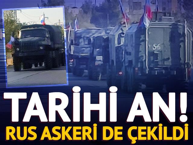 Suriye’de tarihi anlar kamerada! Rus askerleri Şam’dan ayrıldı