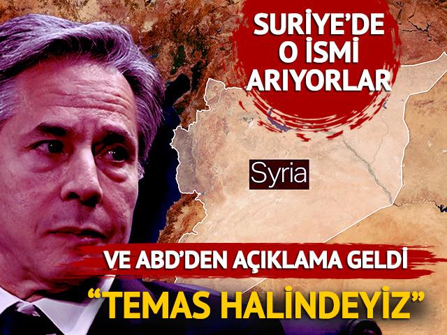 ABD Suriye'de o ismi arıyor! HTŞ açıklaması: 'Temas halindeyiz'