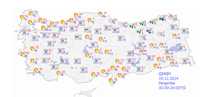 13 il için sarı kodlu uyarı yapıldı! Meteorolojide bugün rüzgar, şiddetli yağmur, buzlanma ve donma tehlikesivar... G5