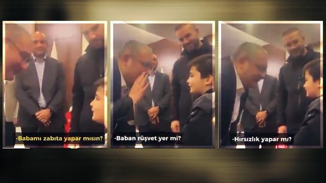 Belediye başkanından küçücük çocuğa akılalmaz sorular: Baban rüşvet yer mi? diye sorup kahkahaya boğuldu