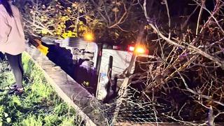 Bodrum'da devrilen otomobilde sıkışan yaralı kurtarıldı