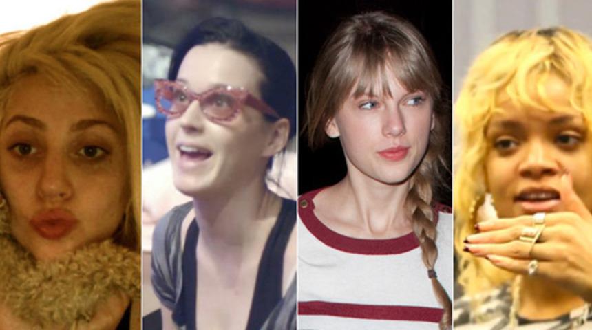 &Uuml;nl&uuml;lerin Makyajsız Halleri