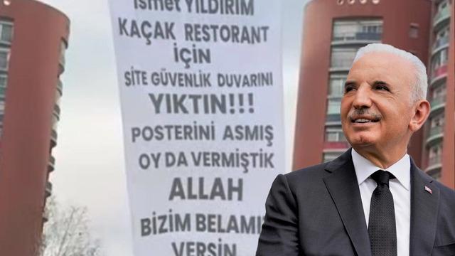 Dev pankart asıp protesto ettiler! Ümraniye Belediye Başkanı olarak seçilen İsmet Yıldırım'a gelen tepki görenleri de şaşkına çevirdi