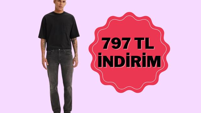 Fiyatı 1598 TL'ye düştü! Gardırobunuzun yıldızı olacak Levi's pantolonda 797 TL indirim