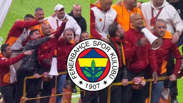 Galatasaray efsanesi Felipe Melo'dan Fenerbahçe'ye yıllar sonra gönderme! Megafonu eline alarak tribüne çıktı