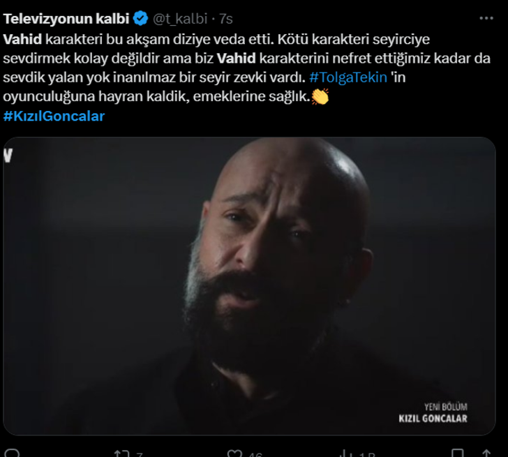 Kızıl Goncalar'ın Vahid'i öldü mü? Tolga Tekin'in vedası sosyal medyayı salladı | "Erken gitti efsaneydi" G1