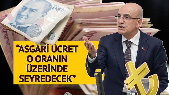 'Asgari ücret o oranın üzerinde seyredecek' Bu sözler Mehmet Şimşek'e ait: Vatandaşlarımız müsterih olsun