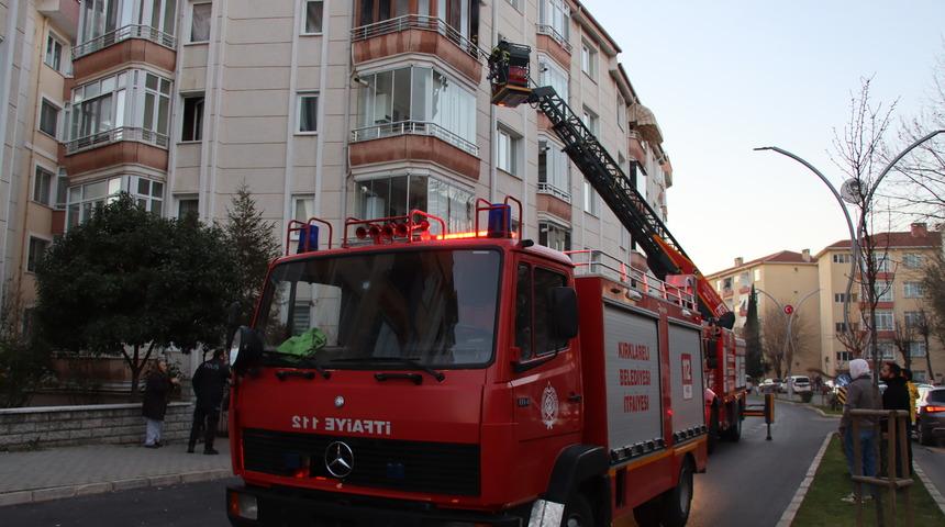 Kırklareli'nde apartman dairesinde kombiden çıkan yangın söndürüldü