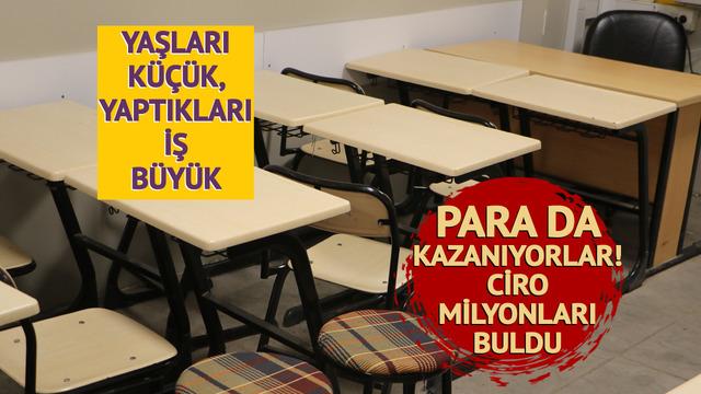 Daha 18 bile olmadan okurken para kazanıyorlar! Ciro 10 milyon TL... 2025 için hedef yükselttiler