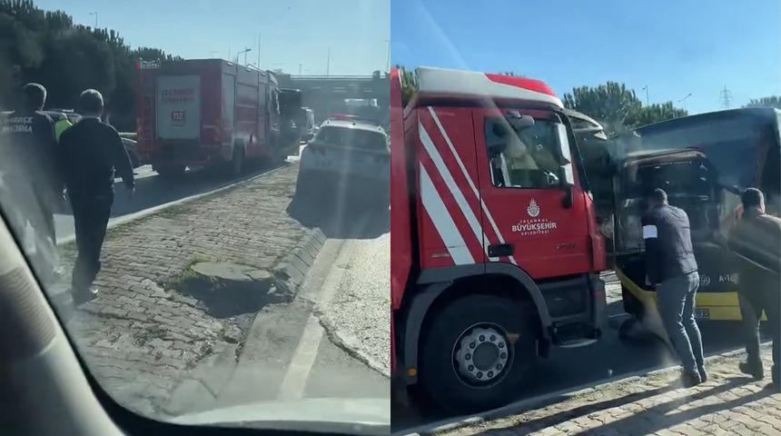 Başakşehir'de korkunç kaza! İETT otobüsü kaldırımda yürüyen 2 kişiye çarptı... Bir kişi hayatını kaybetti