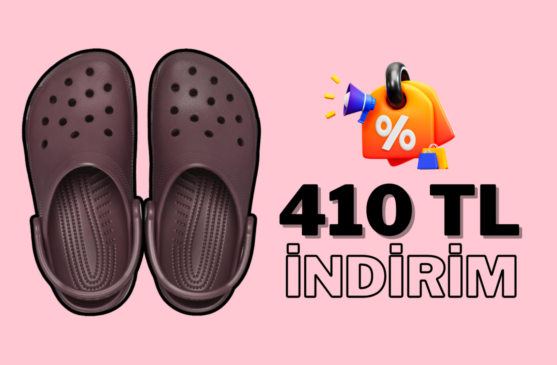 Fiyatı 855 TL'ye düştü! Yılın son indirimlerinden kaçırmamanız gereken o Crocs'un fiyatı en dipte